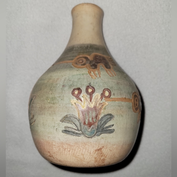 Rare!! VINTAGE Seminario Pottery Urubamba Cusco Peru Vase - Picture 2 of 7